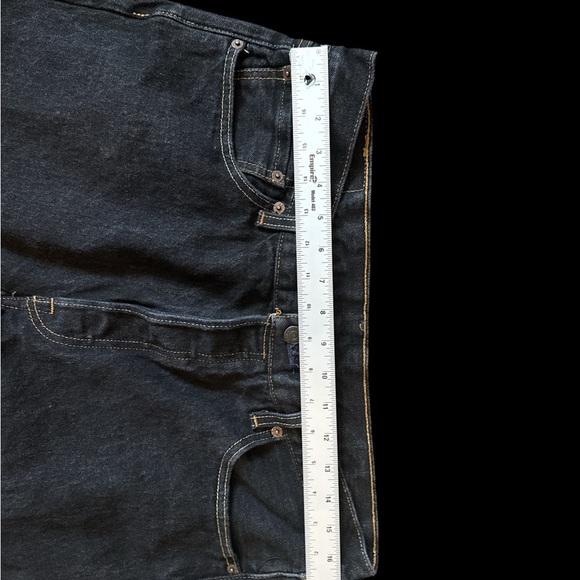 Levi's Men's Dark Denim Straight Jeans - Picture 5 of 10